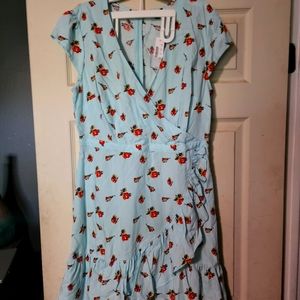 Women's Dress size 12 J Crew sundress lightweight cap sleeve floral design